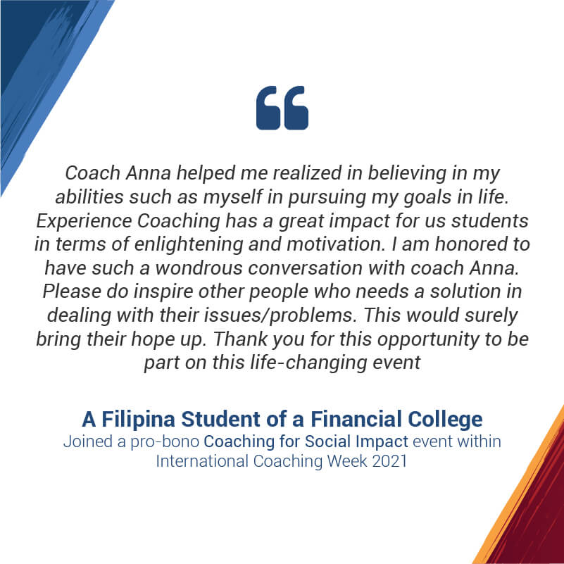 Testimonial from a Filipina Student